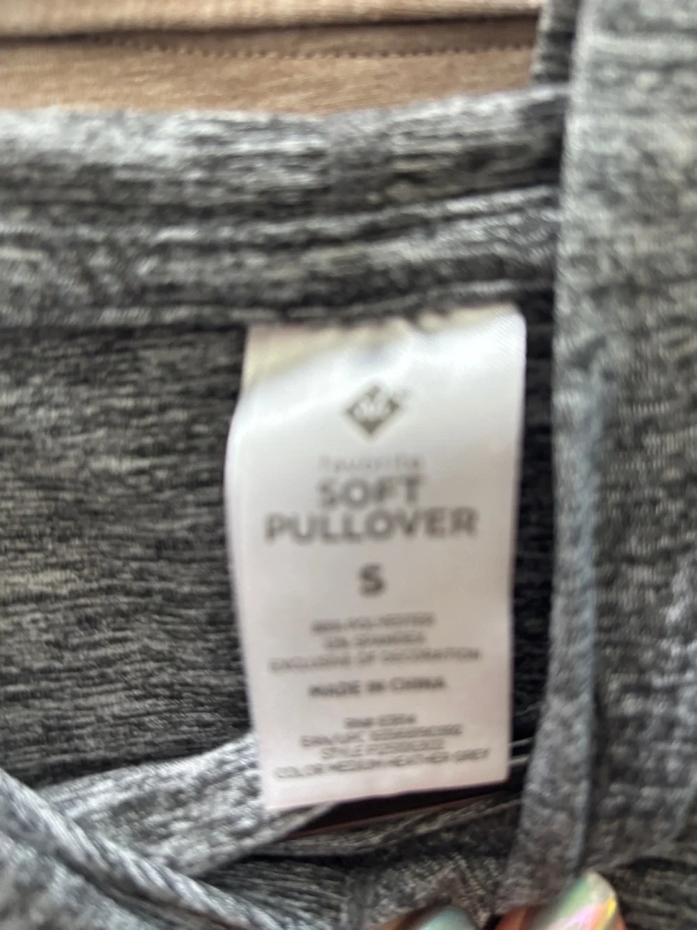 Women's Heather Gray Long Sleeve Sweatshirt
